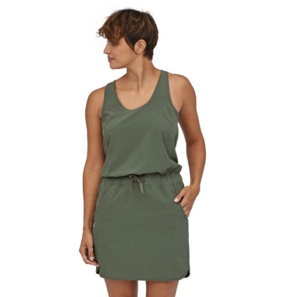 Patagonia Fleetwith Dress Kale Green Color Size L